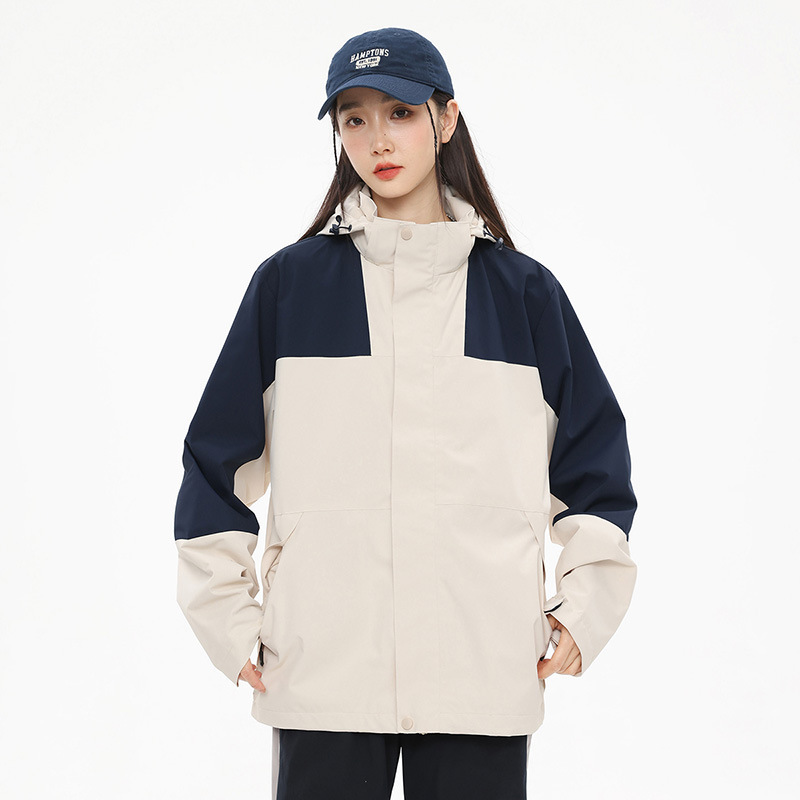 カップルの突撃服のコート秋の新型カジュアル韓国版帽子付きアウトドア登山スポーツウェア青年学生ジャケット|undefined