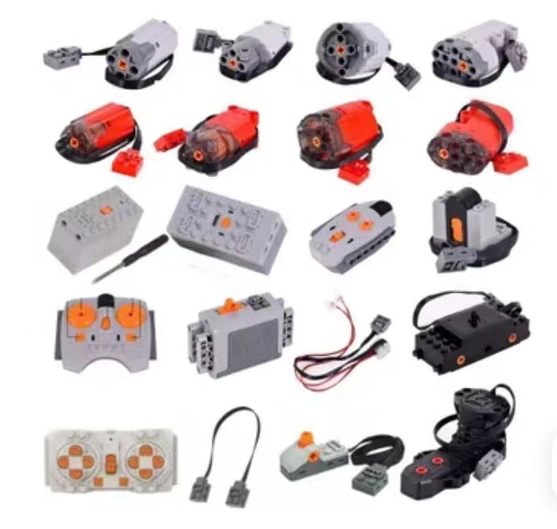 Compatible con bloques de construcción de partículas pequeñas de Lego, tecnología MOC, accesorios PF, bloques de construcción, grupo de potencia, conjunto de motores, ensamblaje