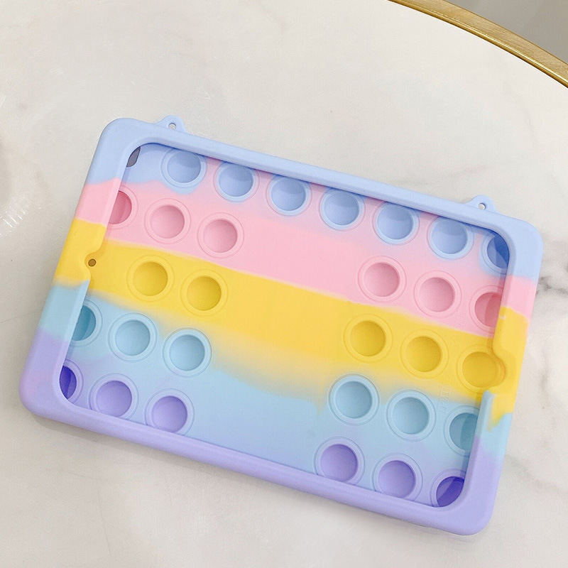 Aplicable ipad7/10,2 silicona pro11 Apple mini5/6 Samsung 10,9 Arco Iris burbuja tableta funda protectora