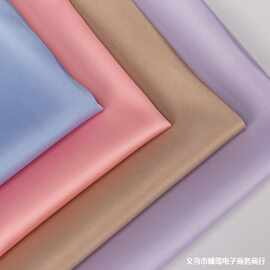 现货 95g哑光不透雪纱 仿真丝布色丁面料 舒适睡衣家居服布料