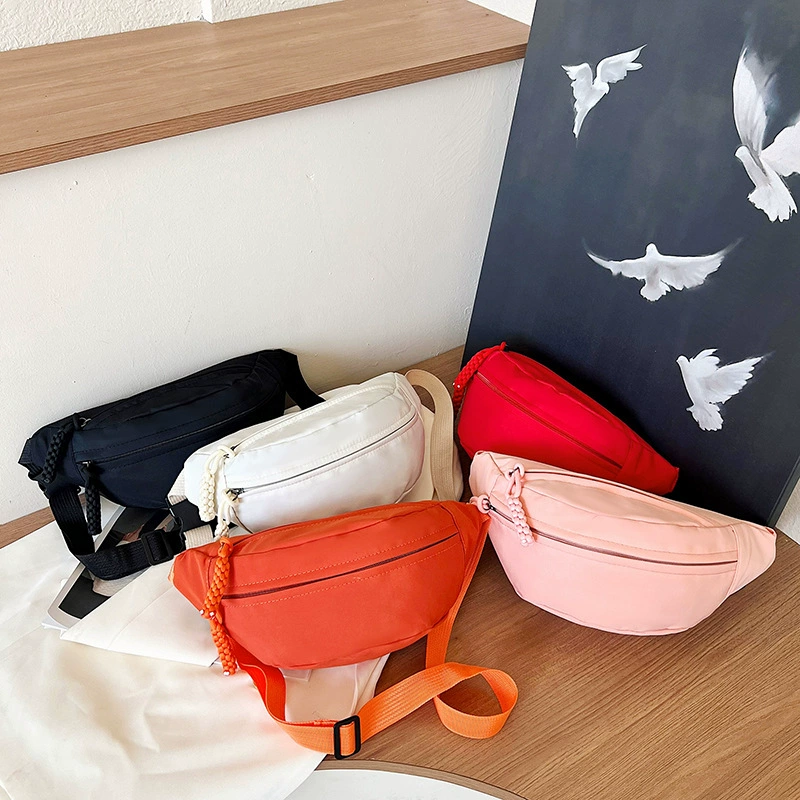 Colored small bag for leisure, shoulder bag, chest bag, belt bag