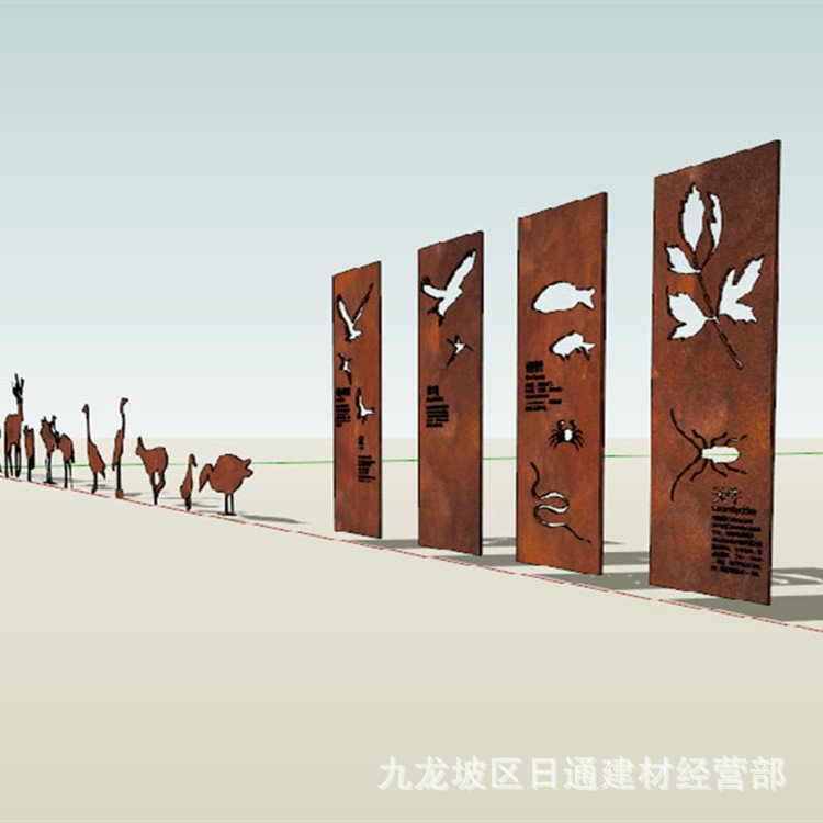 重庆Q235NH耐候钢板厂家钢树篦子锈钢板市政园林景观树围子加工