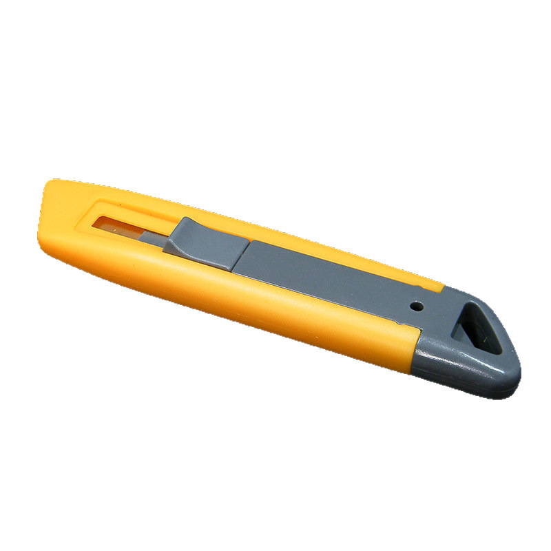 Cuchillo de apertura de caja de seguridad para desmontar artefactos mágicos de entrega rápida Cuchillo de seguridad de rebote automático Cuchillo de corte de papel corrugado Cuchillo trapezoidal