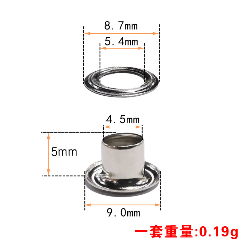 メーカー卸売り銅鶏眼ボタン中空リベット服装バッグdiy装飾帆布穴カーテン鶏眼ボタン|undefined