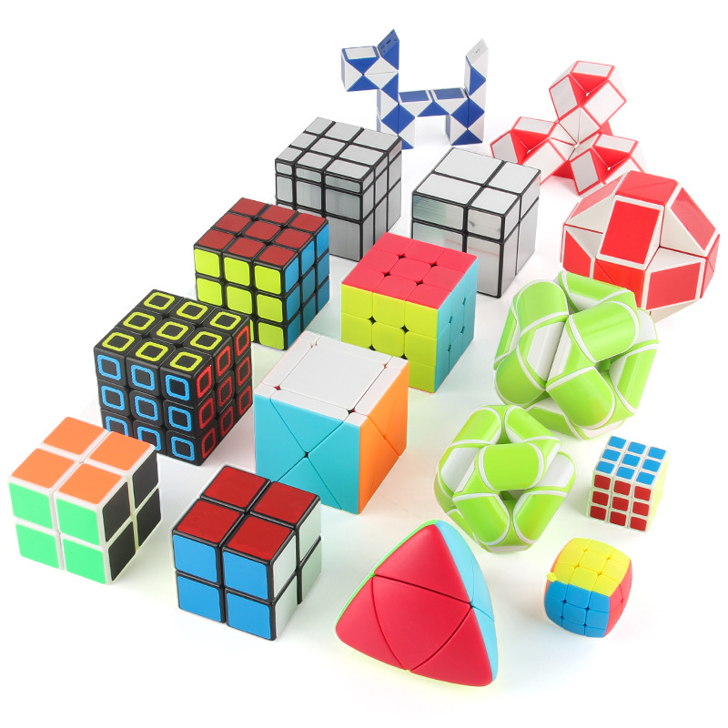 Panxin Cubo de Rubik de forma especial Serie de regla mágica caja de regalo traje espejo de segundo y tercer orden Variedad del cubo de Rubik regla mágica serpiente mágica pequeño cubo de Rubik