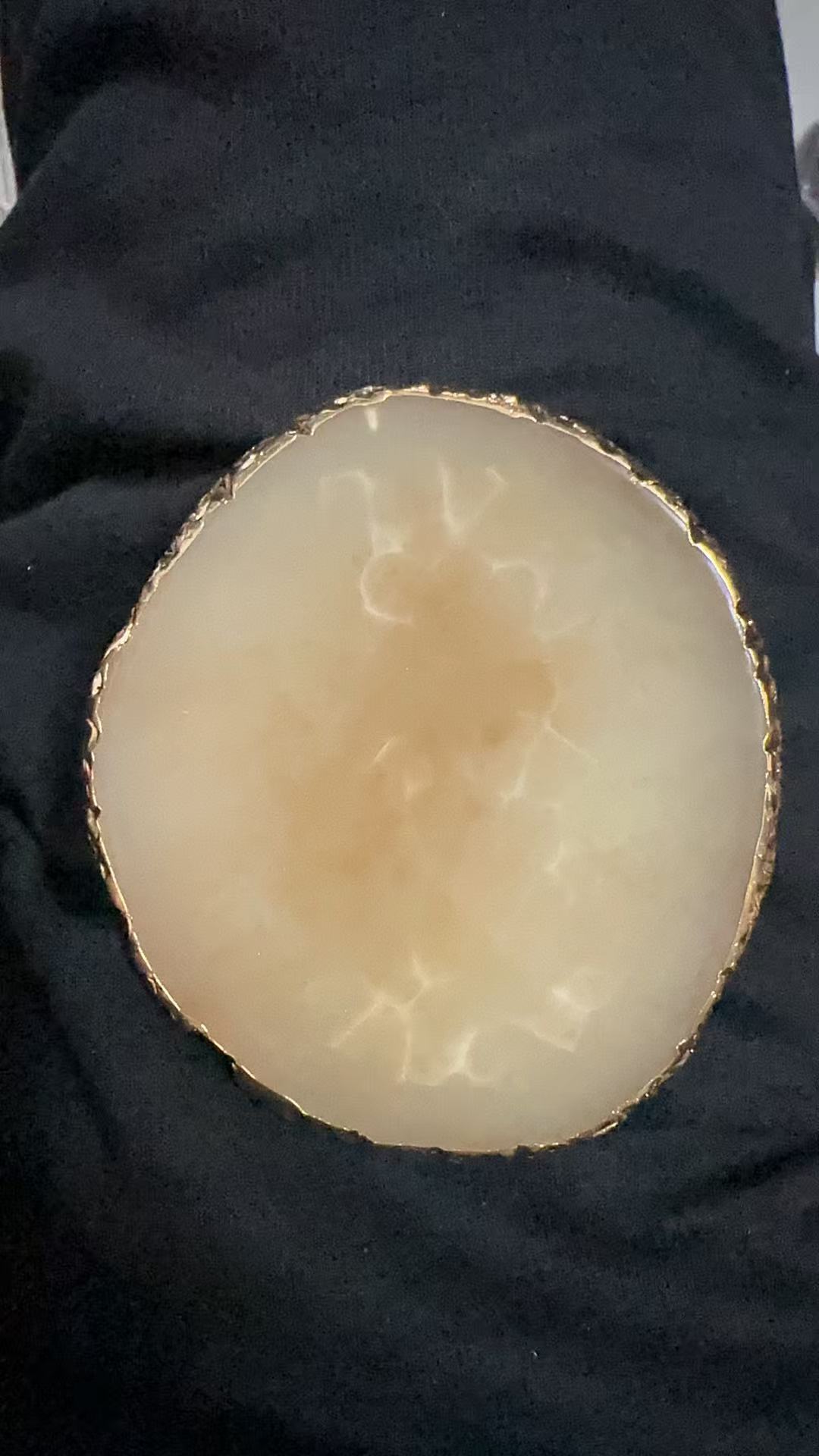 Uñas de belleza paleta redonda resina ágata pieza de pintura de uñas paleta de uñas tablero de exhibición de fotos plana grande