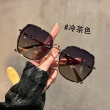 新款大框偏光墨镜女款适合方圆脸太阳镜显脸小高级感