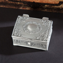 复古金属创意韩国公主珠宝戒指盒收纳盒首饰戒指耳环项链包装盒