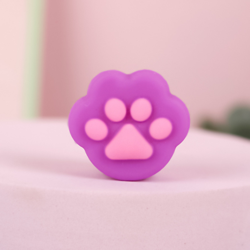漫画立体猫爪ペンセットクリエイティブかわいいミニソフト鉛筆中性ペンアクセサリー学生ペンキャップ鉛筆セット|undefined
