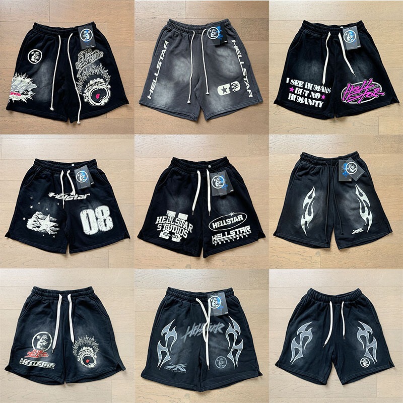Saint Vintage Correct Version Washed Vintage Shorts, Five-Point Pants, High Street Loose Pants, Summer Casual