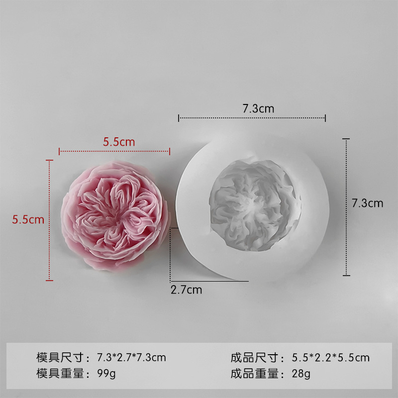 ✅ さまざまな花のシリコンモールド diy チョコレートフォンダンローズフラワー接着剤アロマセラピー石膏キャンドルモールド|undefined