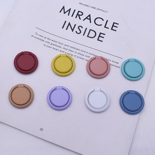 New Macaron Solid Color Ring Bracket Mobile Phone Ring Buckle 360 Rotating Desktop Bracket Gift