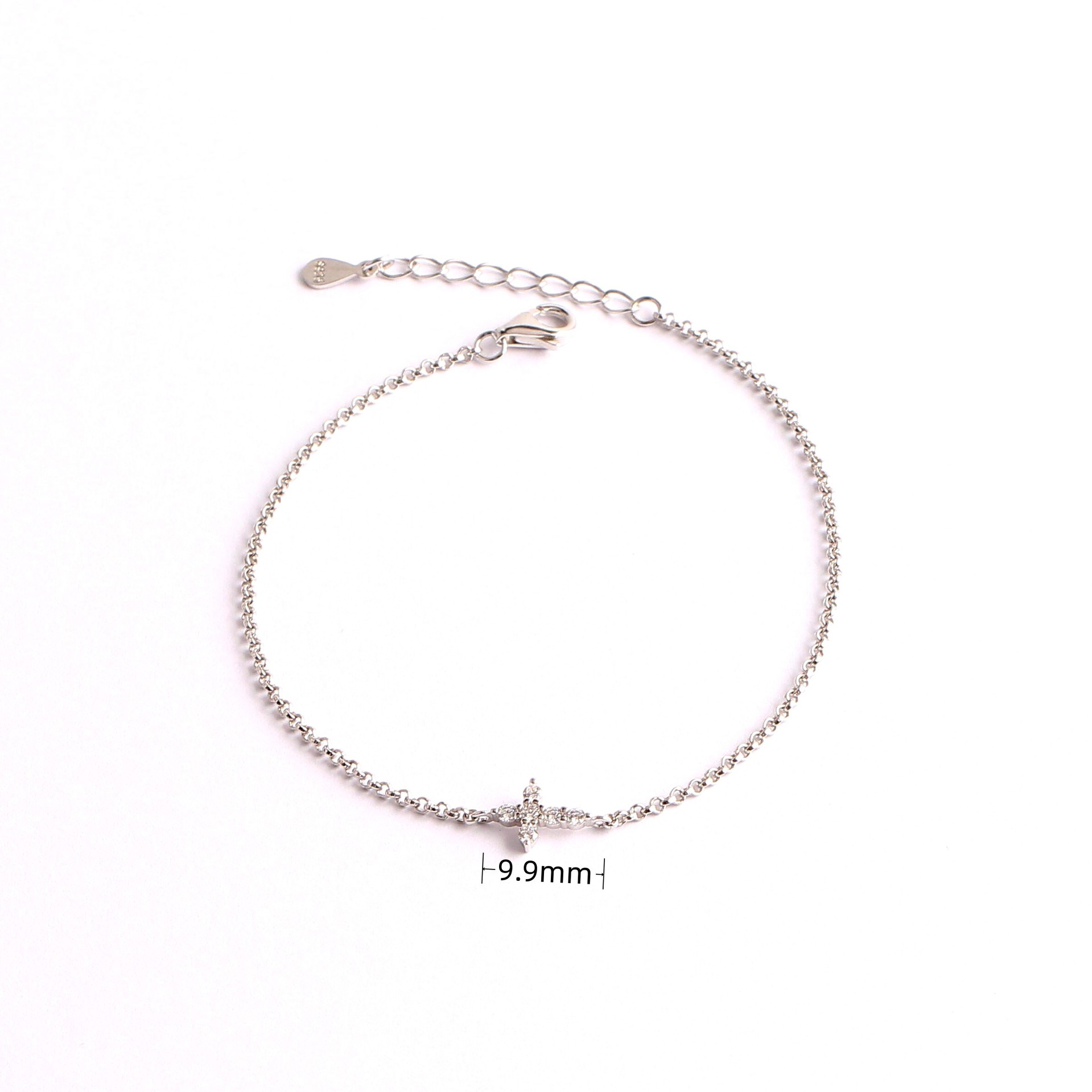 925 Silver Plated White-16+5CM