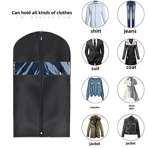 Amazon Best Selling Black Oxford Cloth Clothes Dust Proof Bag Waterproof Anti-microbial Clothing Cover Multifunctional Thick Suit Cover
