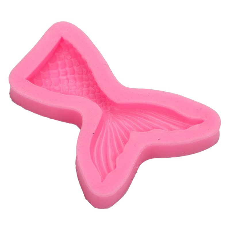 Hornear fondant molde de pastel de océano Concha molde de silicona cola de sirena piezas de decoración de pastel de chocolate