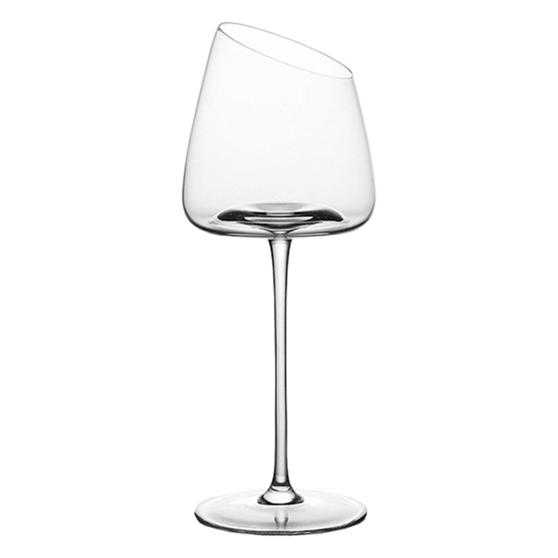 Copa de vino tinto con base inclinada, cristal para el hogar, copa de estilo europeo, copa de champán, copa de vino, juego de doble caja de regalo