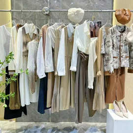 25秋领卉淑女范风衣外套上衣连衣裙套装直播实体撤柜品牌折扣女装