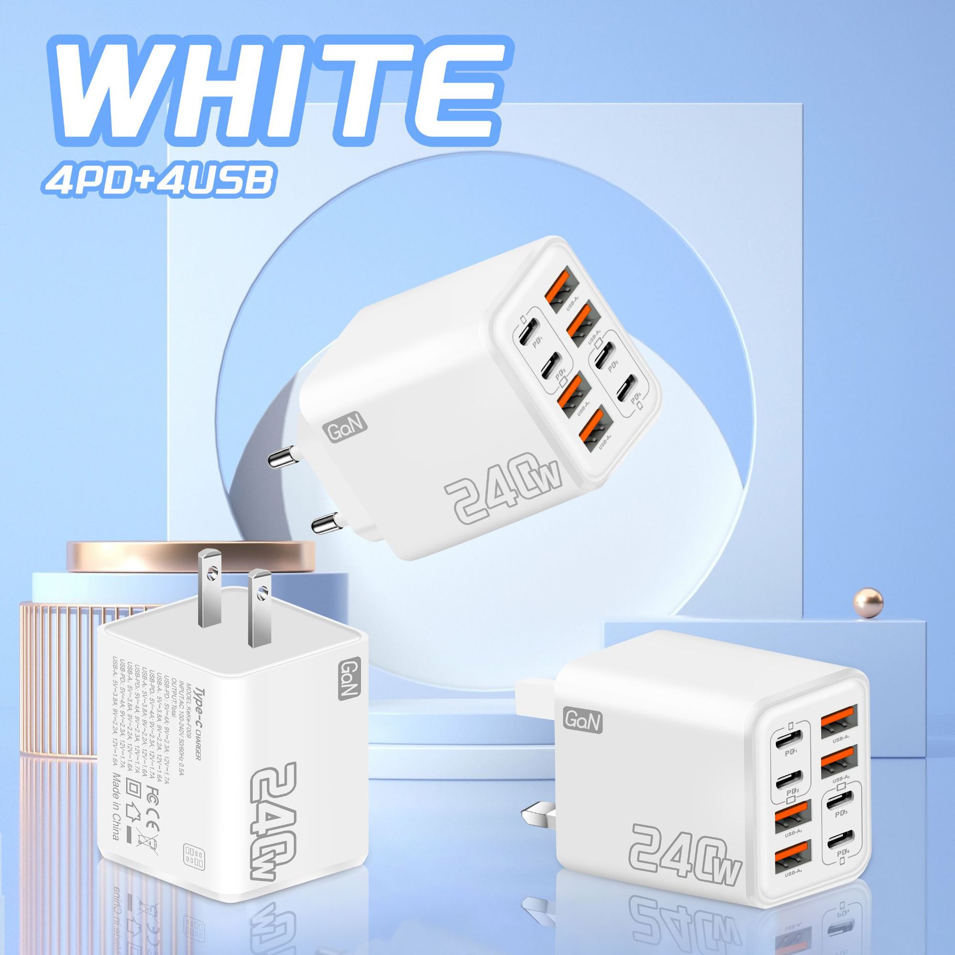 Multi-port Usb Wall Charger With Fast Charging Pd Technology_voghion.com