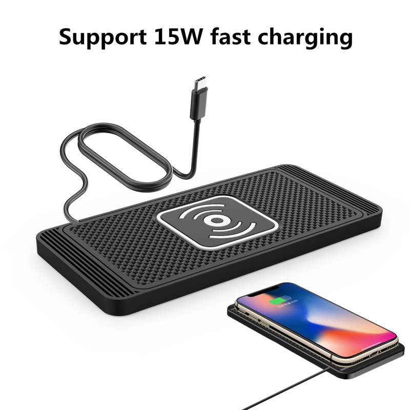 Cross-Border Car Wireless Charger 15W Suitable for Huawei, Apple, and Samsung Fast Charging, High-Power Car Flash Charging