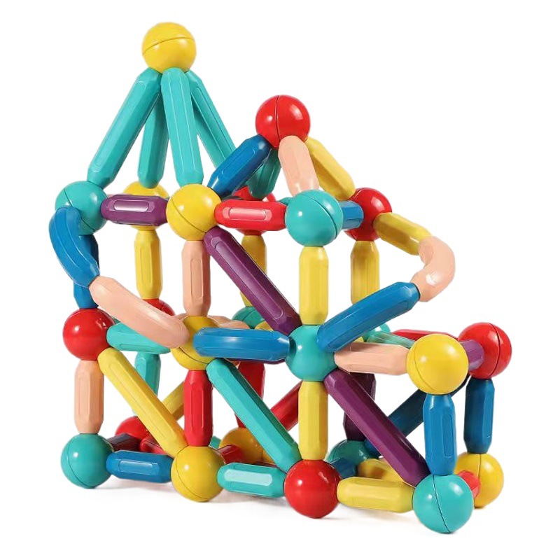 Juguete Magnético Infantil Tipo Varillas, Método Montessori para Educación Temprana y Creatividad - Juego de Construcción