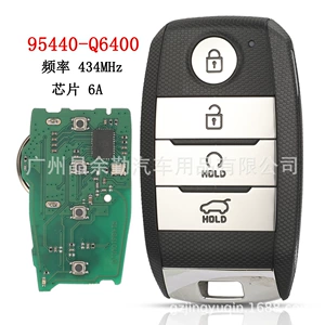 Kia 4 düyməli smart avtomobil açarı 9544-Q6400 6A çip 434MHZ