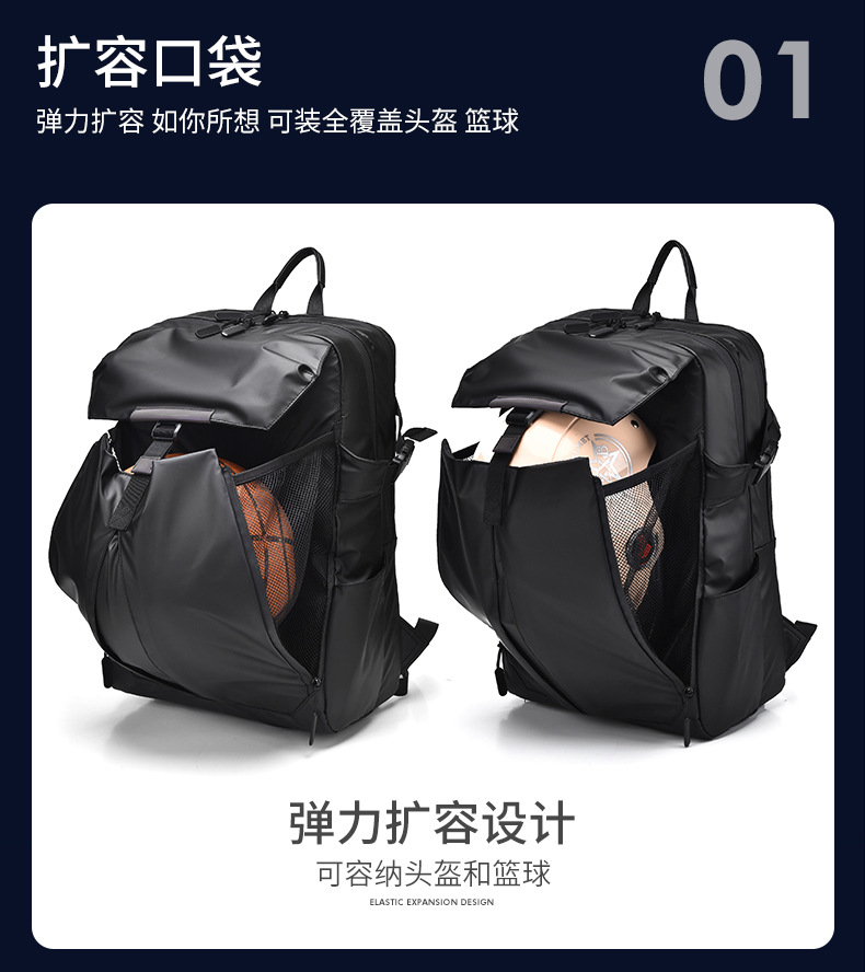 Cross-border functional backpack, men's multi-functional waterproof, lightweight and large-capacity backpack, computer bag, helmet backpack undefined