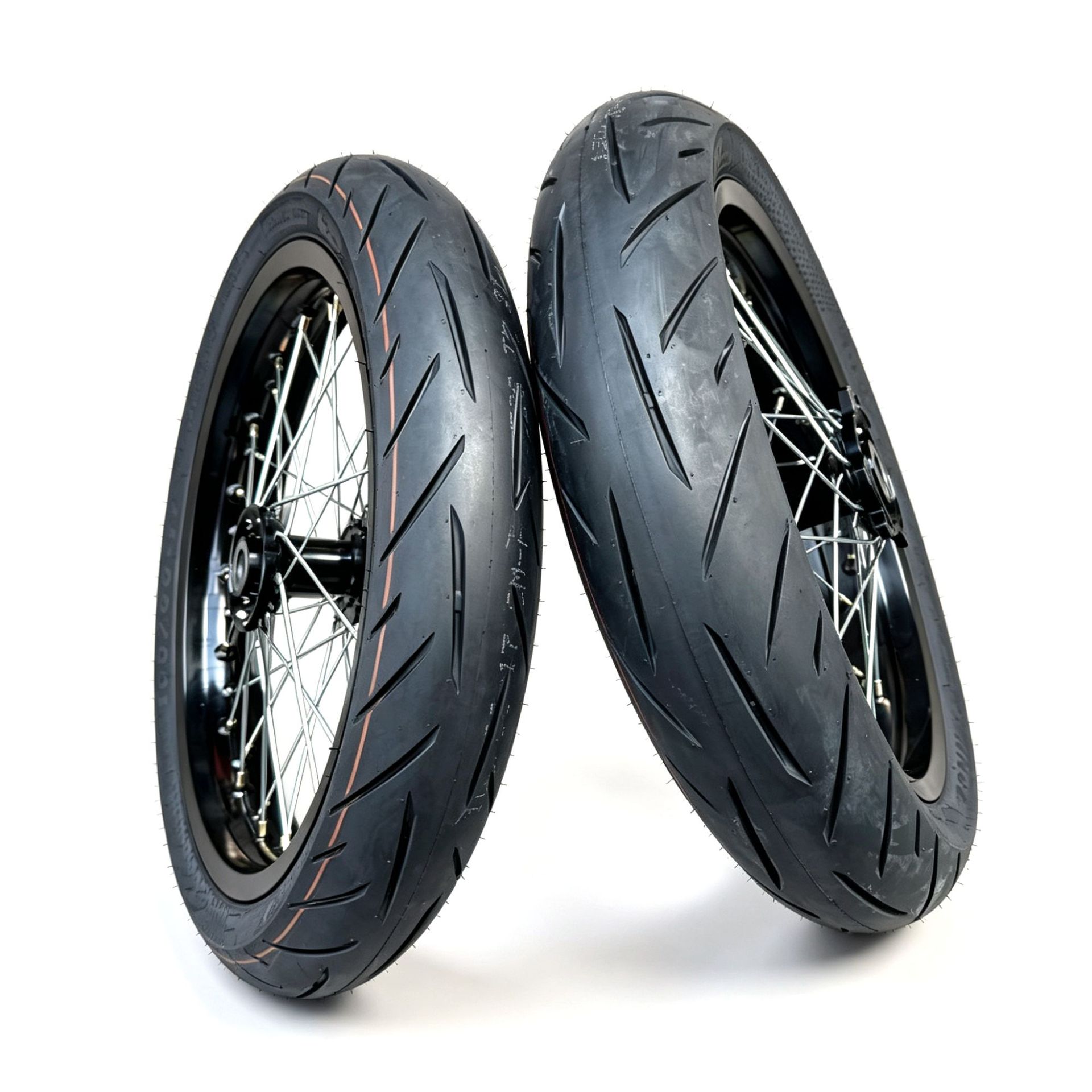 QiuLongJiFeng modified front 100/80-17 rear 130/70-17 Zhengxin slick tire wheel assembly performance version inner tube