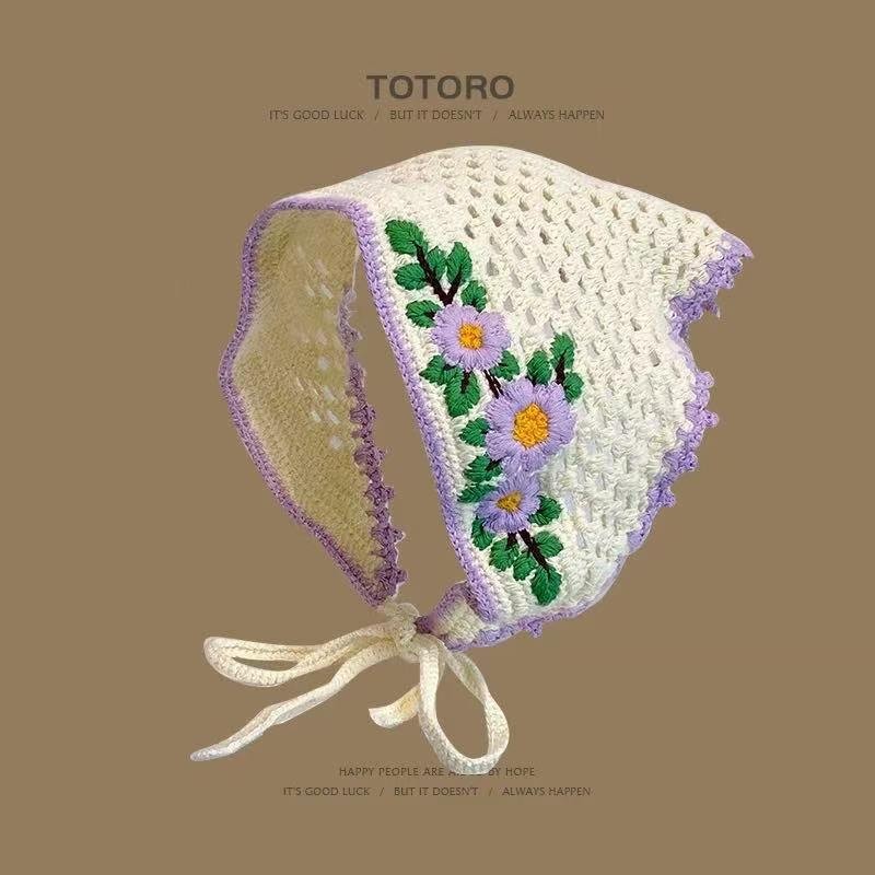 Dulce ins toallas triangulares francesas vino retro rojo cóncavo forma de toallas triangulares japonesas hechas a mano toallas de gancho