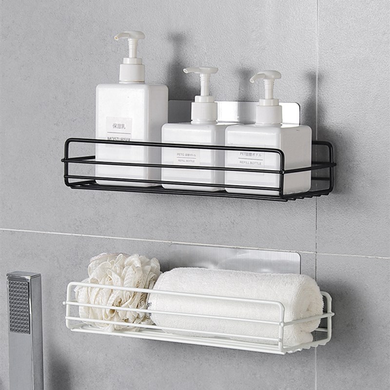 Wrought iron bathroom toilet shelf wall-...