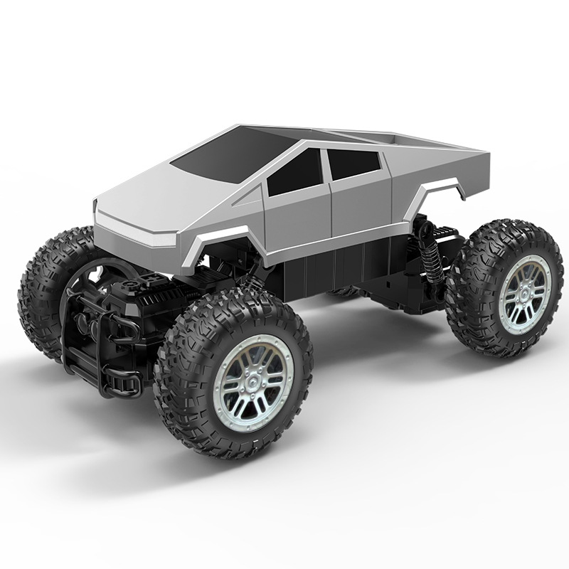 Transfronterizos 2.4G Tesla Cyber Pickup Remote Control Coche Simulador eléctrico de alta velocidad para niños Cuadruple Drive Coche Bigfoot