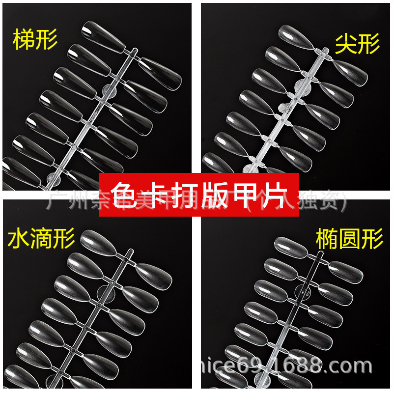 Cross-Border Manicure Color Card Coloring Display Nail Work Practice Fake Nail Patches Non-Wearable Nail Patches Color Test Nail Patches