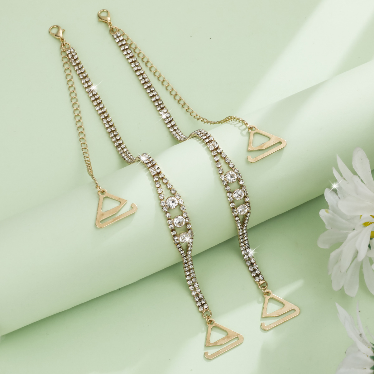 2줄의 다이아몬드 골드