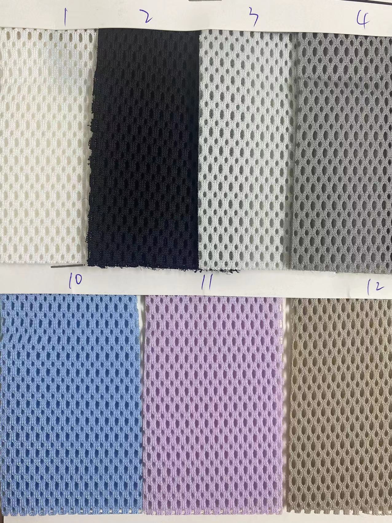 现货三明治大小孔加厚3d网眼布 宠物衣服网布 办公椅坐垫网眼布