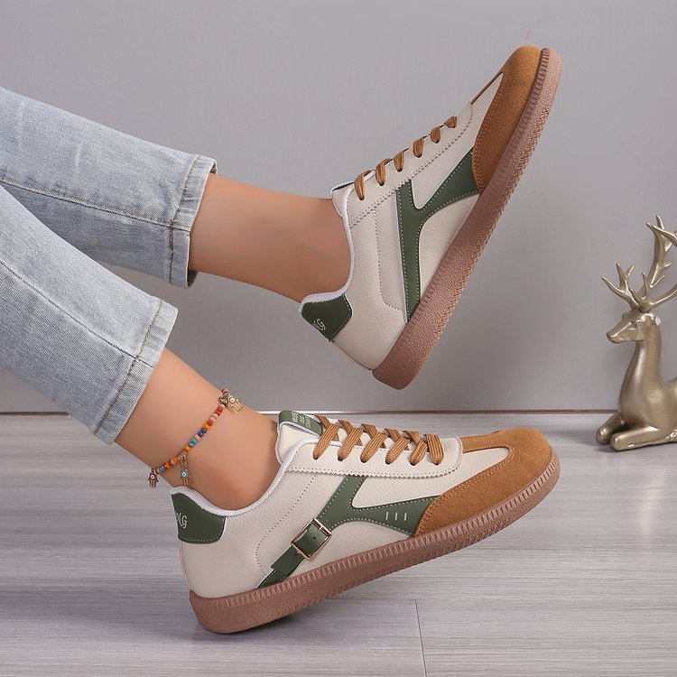 Zapatos deportivos clásicos de otoño 2025 nuevo temperamento de moda casual de alto nivel de alto valor de la cara zapatos deportivos de moda