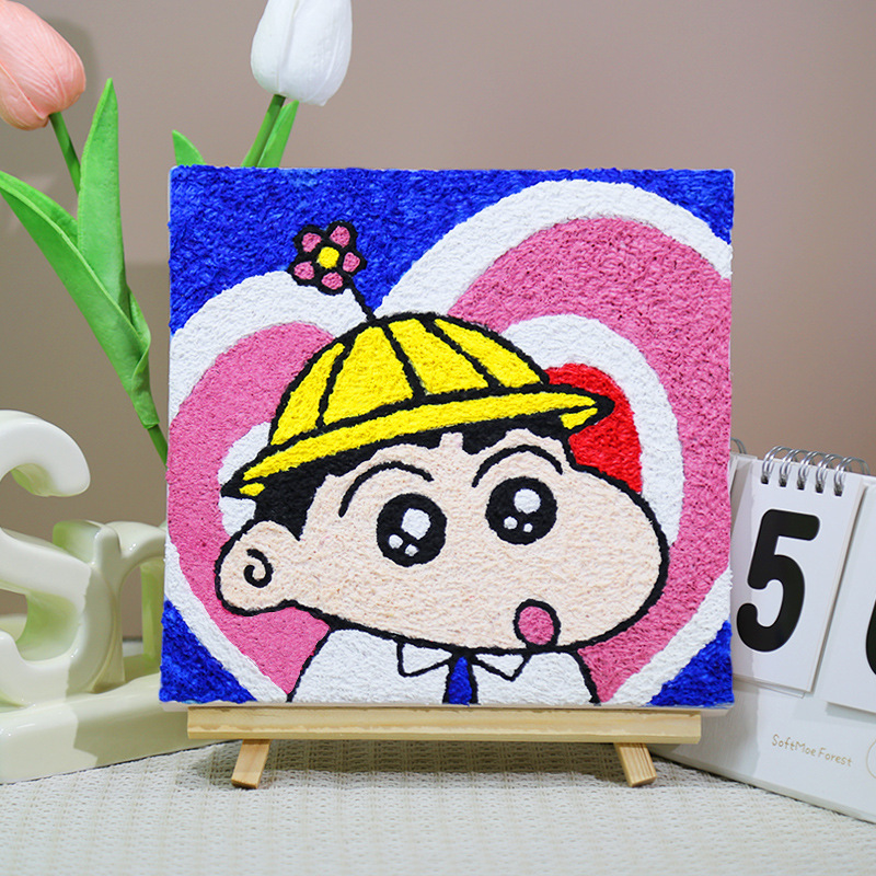 パルプ画diy材料バッグ手作り創意装飾画小学生充填画屋台半製品セット|undefined