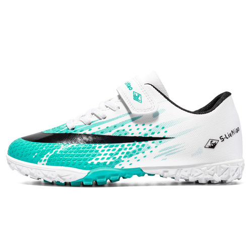 Children's Football Shoes for Training, Cross-border Wholesale New Men's Summer Breathable Football Shoes for Primary School Students, Crumb Rubber Cleats for Girls