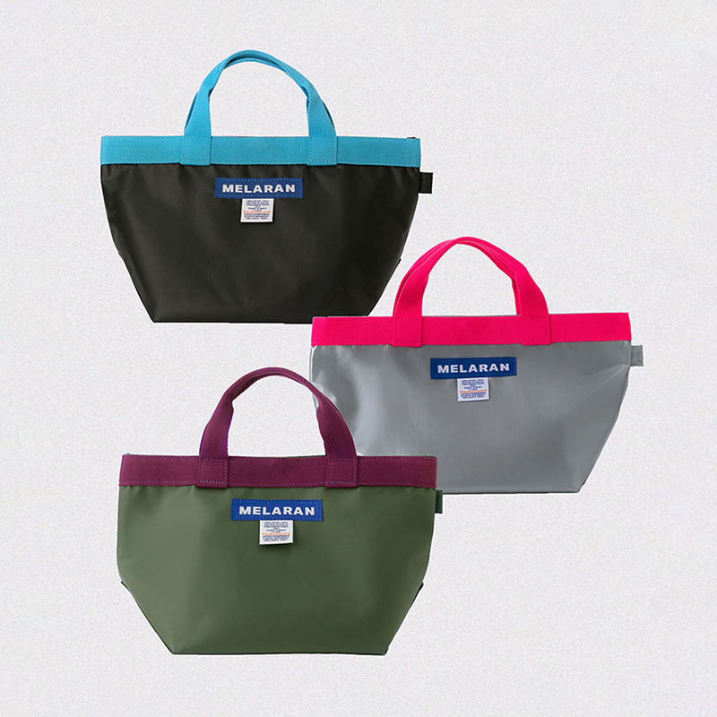 Korean tote bag, color-blocked, Instagram-style, suitable for commuting, lunch boxes, and as a beach or swimming bag, made of waterproof material