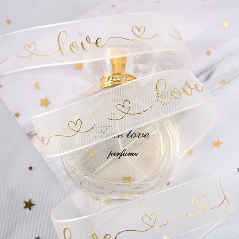 2,5 cm hilo de agua cinta dorada hilo de nieve pastel hornear embalaje cinta flor caja de regalo flejado cinta de embalaje