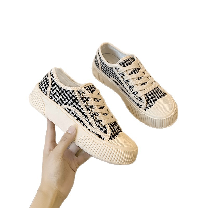 Zapatos de lona para mujeres, primavera y otoño de 2025, nuevos zapatos de moda coreanos, zapatos deportivos casuales, casuales, zapatos individuales para mujeres