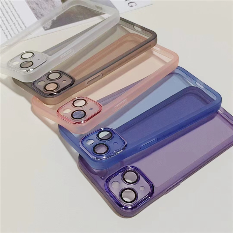 For Huawei P60 High Transmitter Integrated Lens Film Phone Case Glory 80 Electroplated Camera Ring NOVA11 Protective Cover