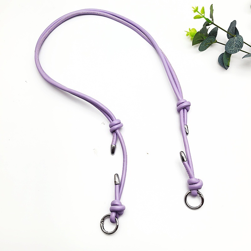 Light purple silver buckle