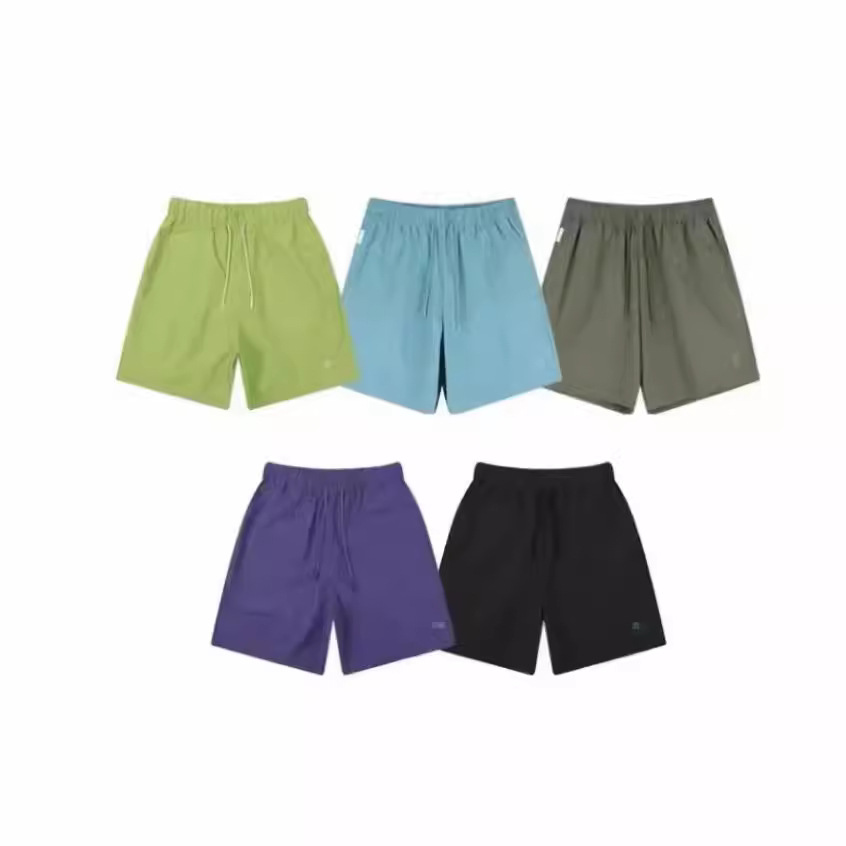 Summer solid quick dry breathable light and thin sports shorts for…
