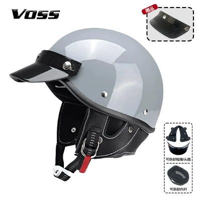 Motosiklet kaskı (dəbilqə) — Safety Helmet - cement-gray-m