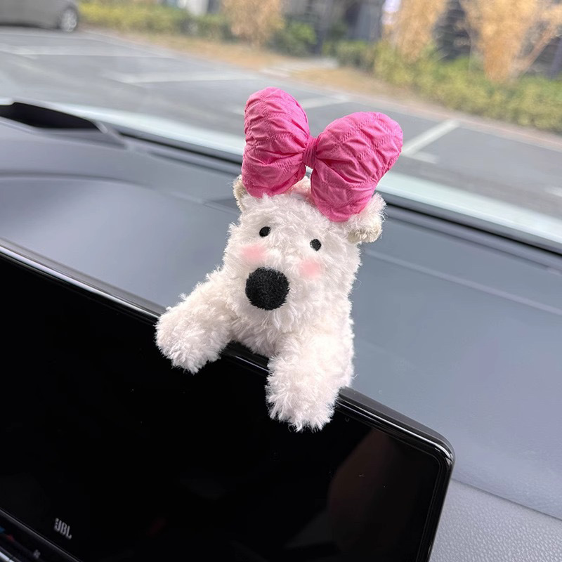 Decoración de la pantalla del coche del cachorro de West Highland