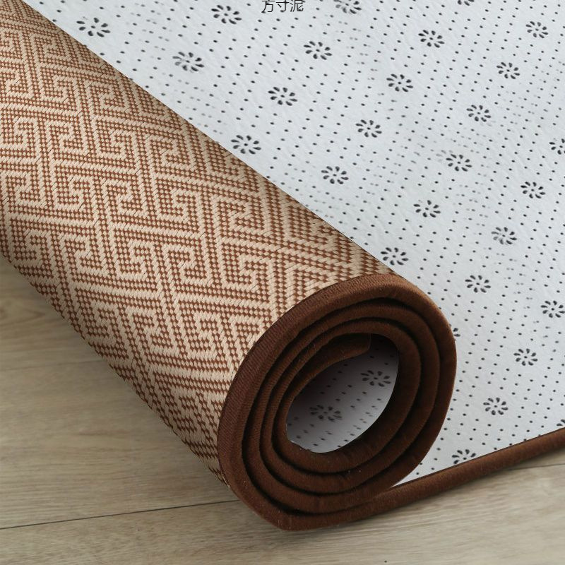 Summer Ice Silk Carpet Living Room Tatami Bay Window Dormitory Mat Kang Mat Japanese Style Baby Crawling Anti-Fall Floor Mat