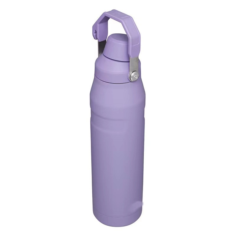 Explosión transfronteriza taza de buey de hielo al aire libre de alta capacidad de agua deportiva 304 taza de acero inoxidable de mano taza de automóvil no