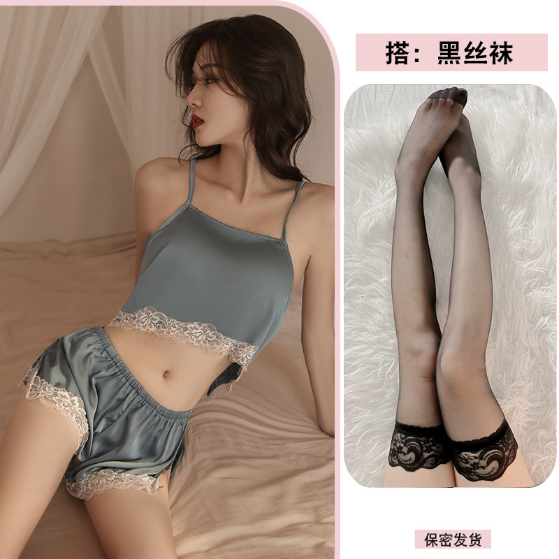 녹색 + 검정색 스타킹