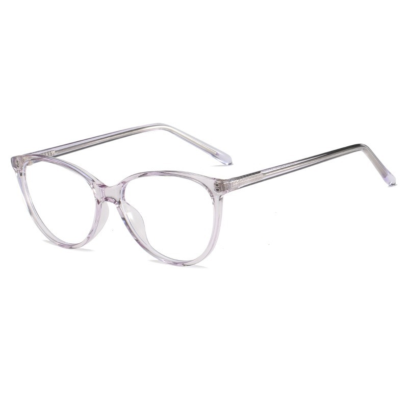 Europeas y estadounidenses gafas de marco de gafas de marco negro, gafas de miopía ultraligeras para ojos de gato para hombres, gafas anti-luz azul retrógradas para mujeres