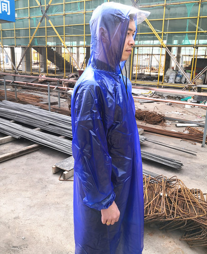 Single piece long raincoat, rainproof, waterproof and windproof raincoat for construction site, agricultural raincoat, durable beef tendon lightweight one-piece windbreaker