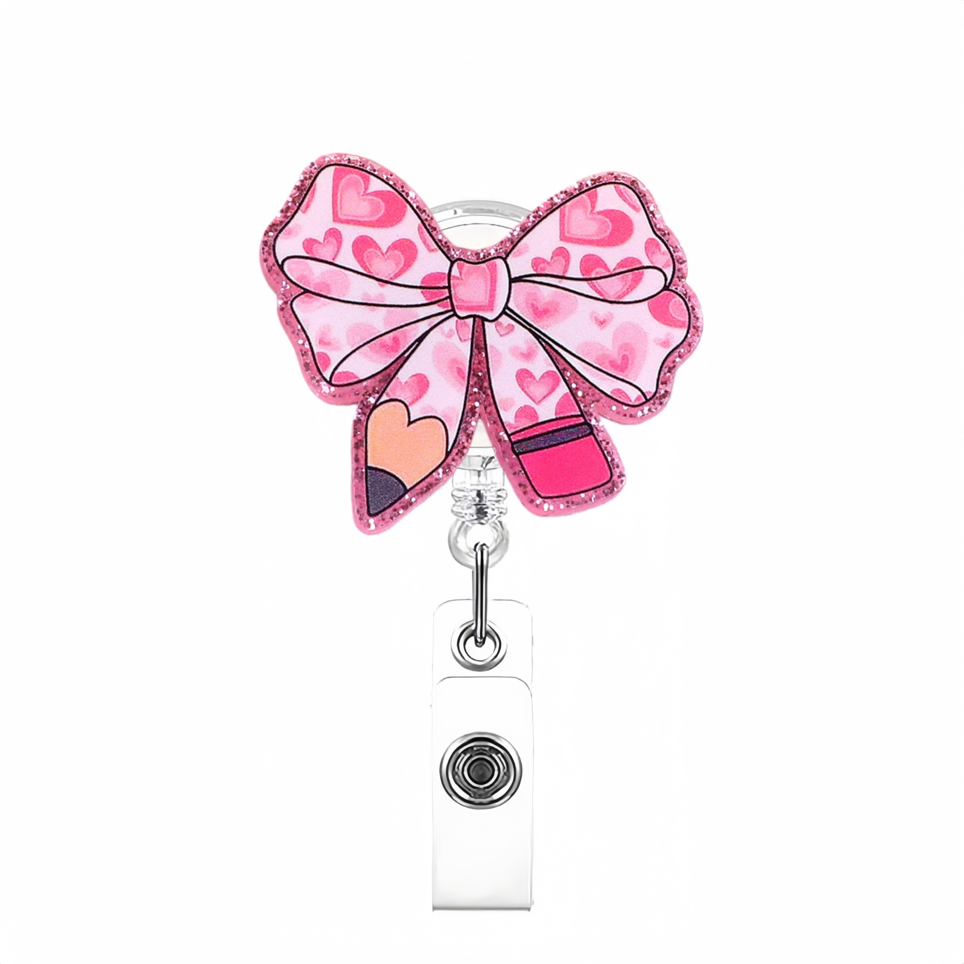 핑크 버블 하트 매듭